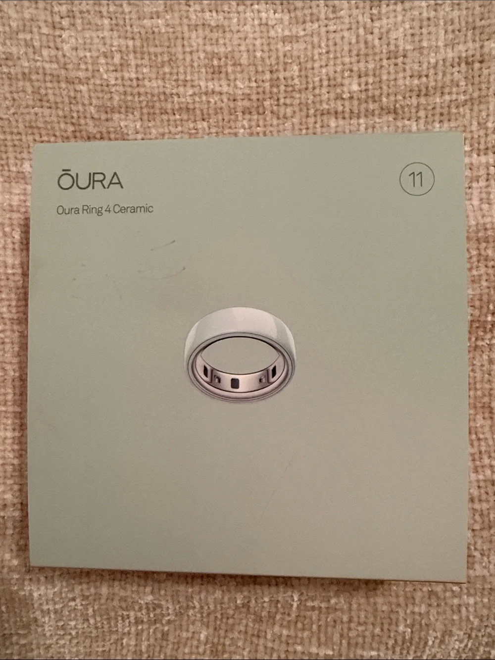 Oura Ring 4 Ceramic in Tide (Light Blue) - Size 11